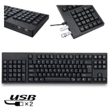 Wired USB Left Hand Keyboard with Dual HUB Function - LYDARZ