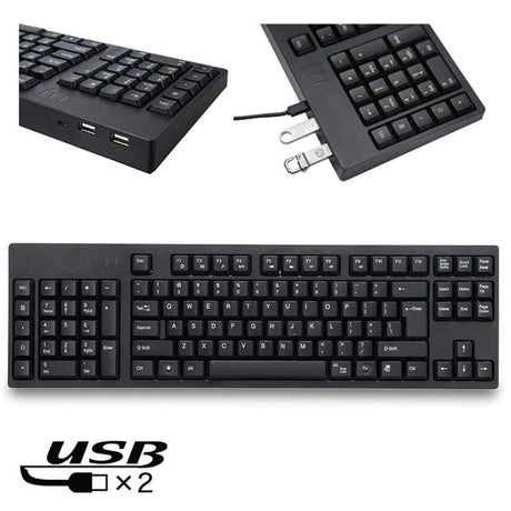 Wired USB Left Hand Keyboard with Dual HUB Function - LYDARZ