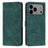 Skin Feel Stripe Pattern Leather Phone Case with Lanyard