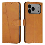 Stitching Calf Texture Buckle Leather Phone Case