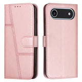 Stitching Calf Texture Buckle Leather Phone Case