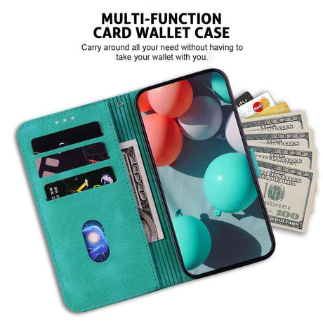 Seven-shaped Embossed Leather Phone Case