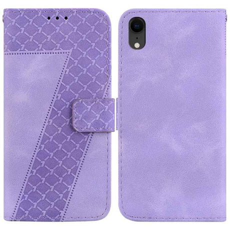 Seven-shaped Embossed Leather Phone Case