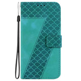 Seven-shaped Embossed Leather Phone Case