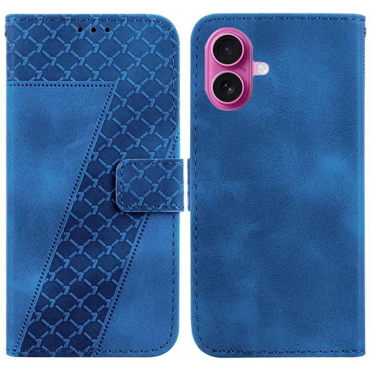 Seven-shaped Embossed Leather Phone Case