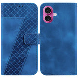 Seven-shaped Embossed Leather Phone Case