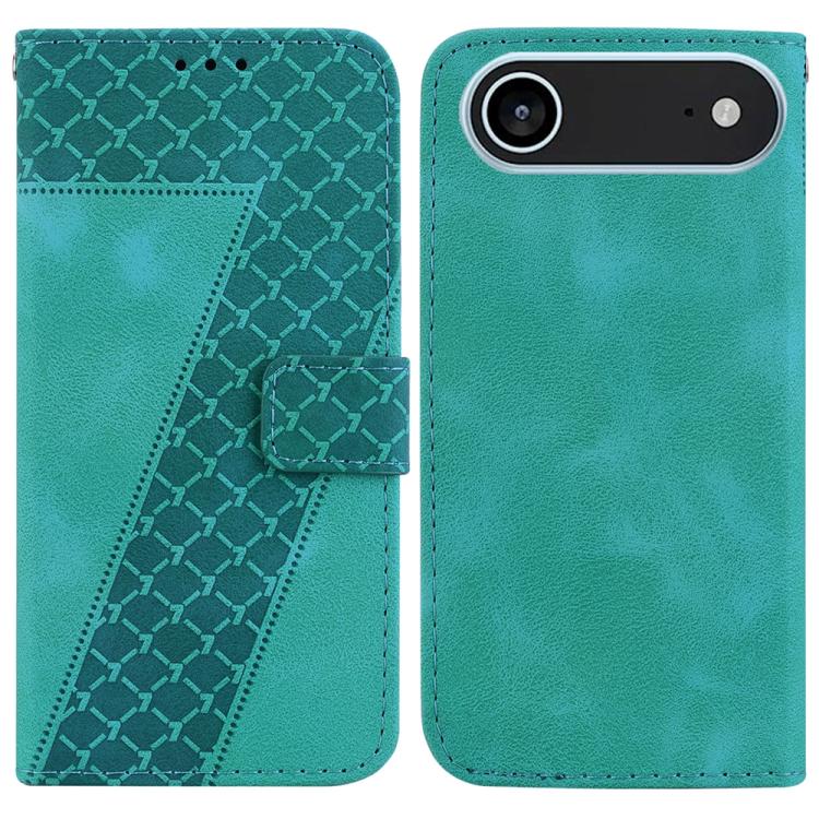 Seven-shaped Embossed Leather Phone Case