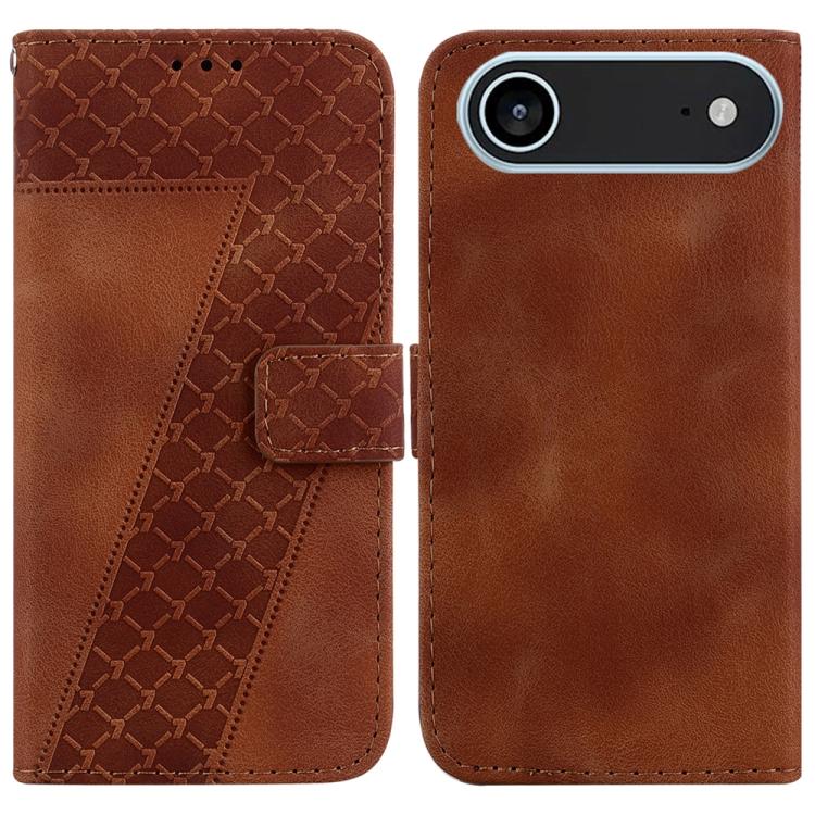 Seven-shaped Embossed Leather Phone Case