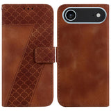 Seven-shaped Embossed Leather Phone Case