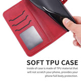 Embossed Happy Cat Pattern Flip Leather Phone Case