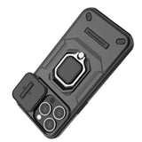 Sliding Camshield TPU + PC Shockproof Phone Case with Holder