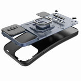 Sliding Camshield TPU + PC Shockproof Phone Case with Holder