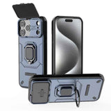 Sliding Camshield TPU + PC Shockproof Phone Case with Holder