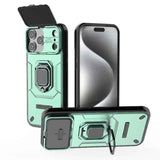Sliding Camshield TPU + PC Shockproof Phone Case with Holder
