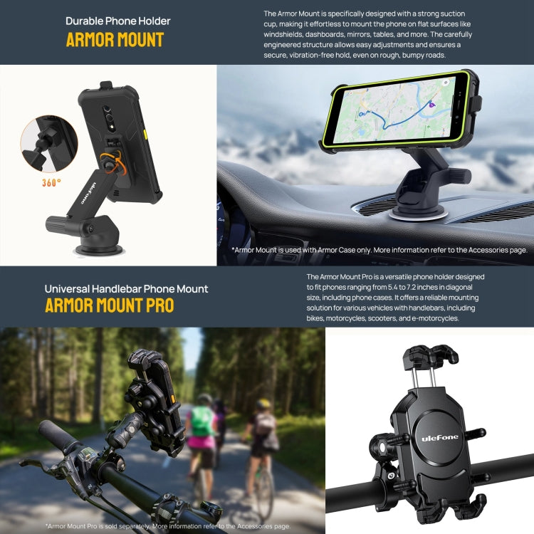 Ulefone Armor X12 Pro, IP68/IP69K Rugged Phone, 5.45 inch, 4GB+64GB, Android 14 MediaTek Helio G36 Octa Core