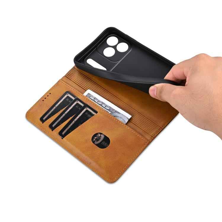 AZNS Magnetic Calf Texture Flip Leather Phone Case