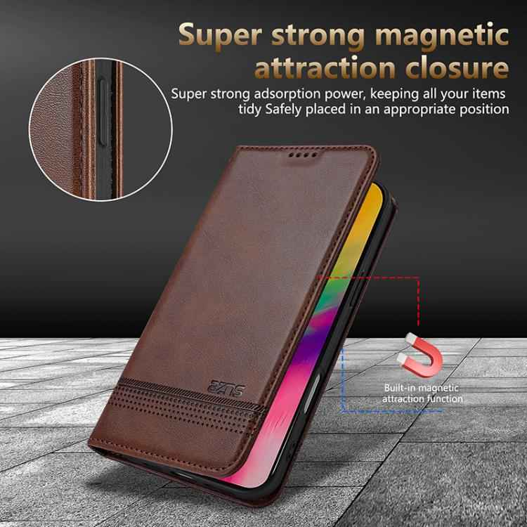 AZNS Magnetic Calf Texture Flip Leather Phone Case