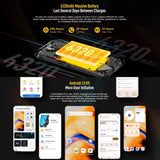 Smartphone robusto Ulefone Armor X13: IP68/IP69K, Android 13, 6 GB de RAM, 64 GB de almacenamiento, MediaTek Helio G36, 4G, NFC, OTG.