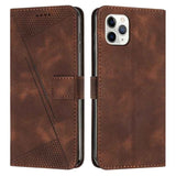 Dream Triangle Leather Phone Case with Lanyard