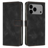 Dream Triangle Leather Phone Case with Lanyard