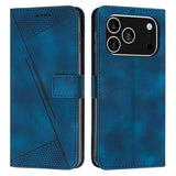 Dream Triangle Leather Phone Case with Lanyard