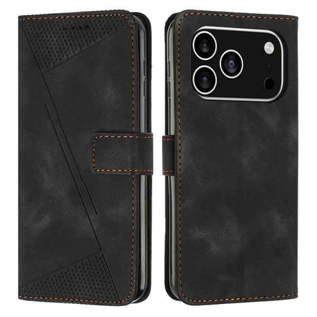 Dream Triangle Leather Phone Case with Lanyard