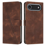 Dream Triangle Leather Phone Case with Lanyard