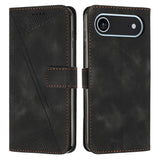 Dream Triangle Leather Phone Case with Lanyard