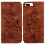 Lily Embossed Leather Phone Case