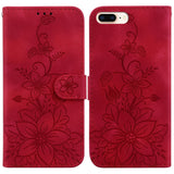 Lily Embossed Leather Phone Case
