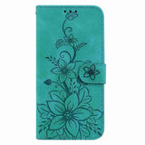 Lily Embossed Leather Phone Case