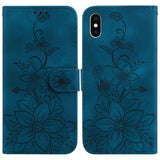 Lily Embossed Leather Phone Case