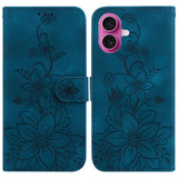 Lily Embossed Leather Phone Case