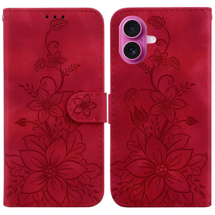 Lily Embossed Leather Phone Case