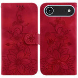 Lily Embossed Leather Phone Case