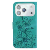 Lily Embossed Leather Phone Case