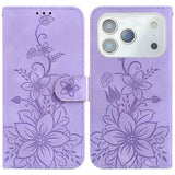 Lily Embossed Leather Phone Case