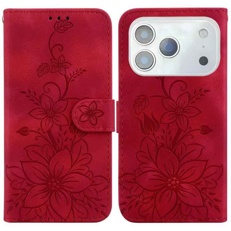 Lily Embossed Leather Phone Case