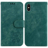 Little Tiger Embossed Leather Phone Case