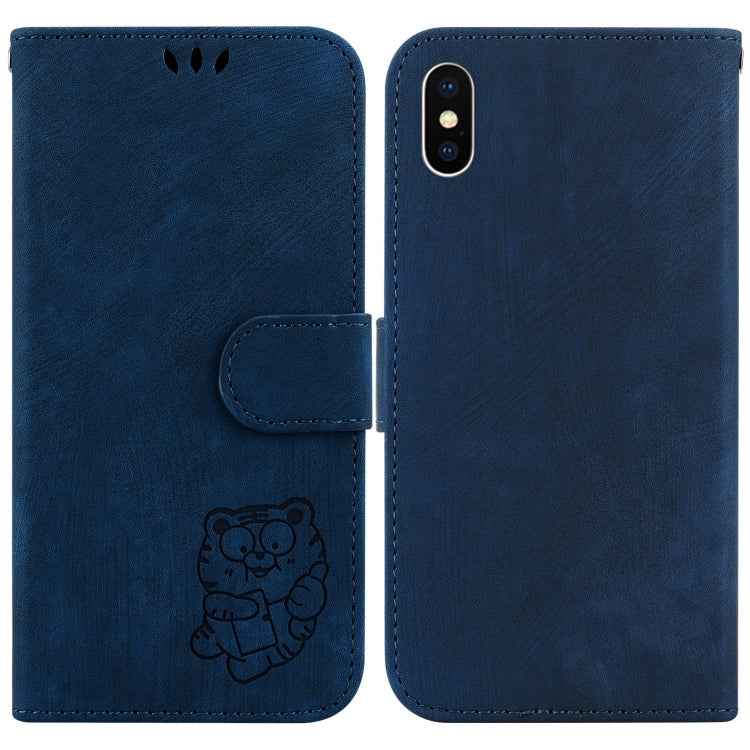 Little Tiger Embossed Leather Phone Case