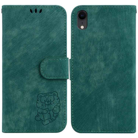 Little Tiger Embossed Leather Phone Case