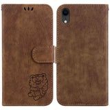 Little Tiger Embossed Leather Phone Case