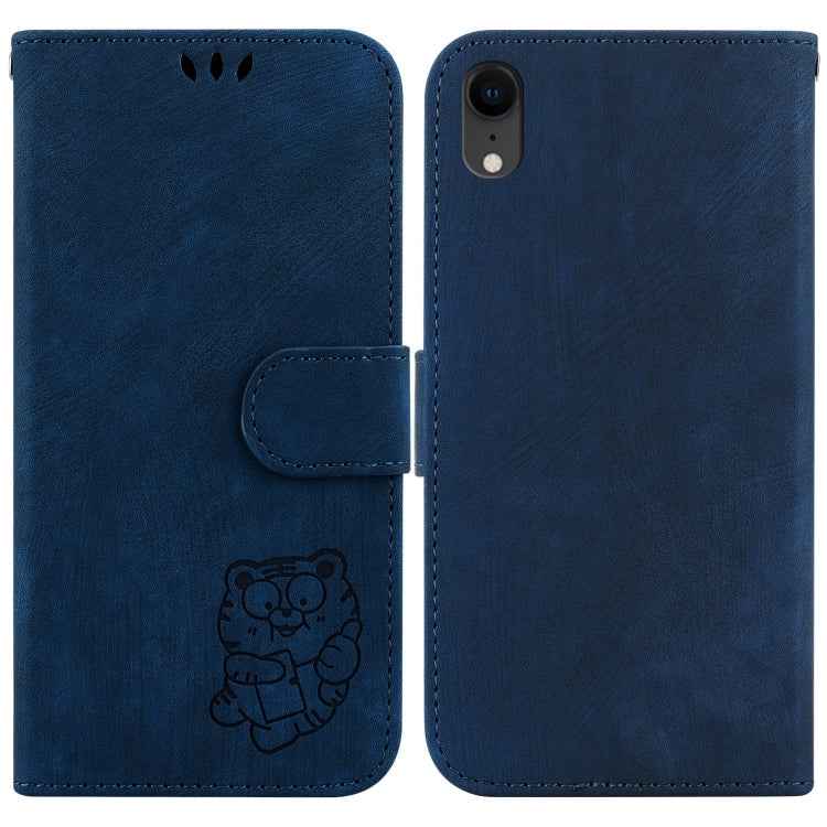 Little Tiger Embossed Leather Phone Case