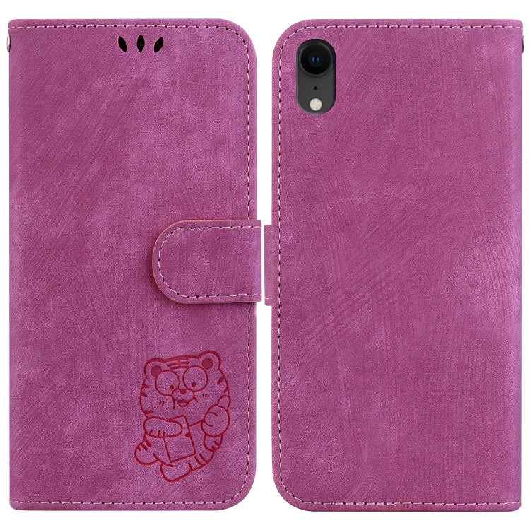 Little Tiger Embossed Leather Phone Case