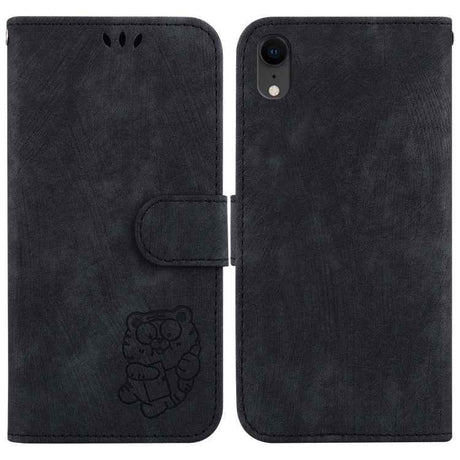 Little Tiger Embossed Leather Phone Case