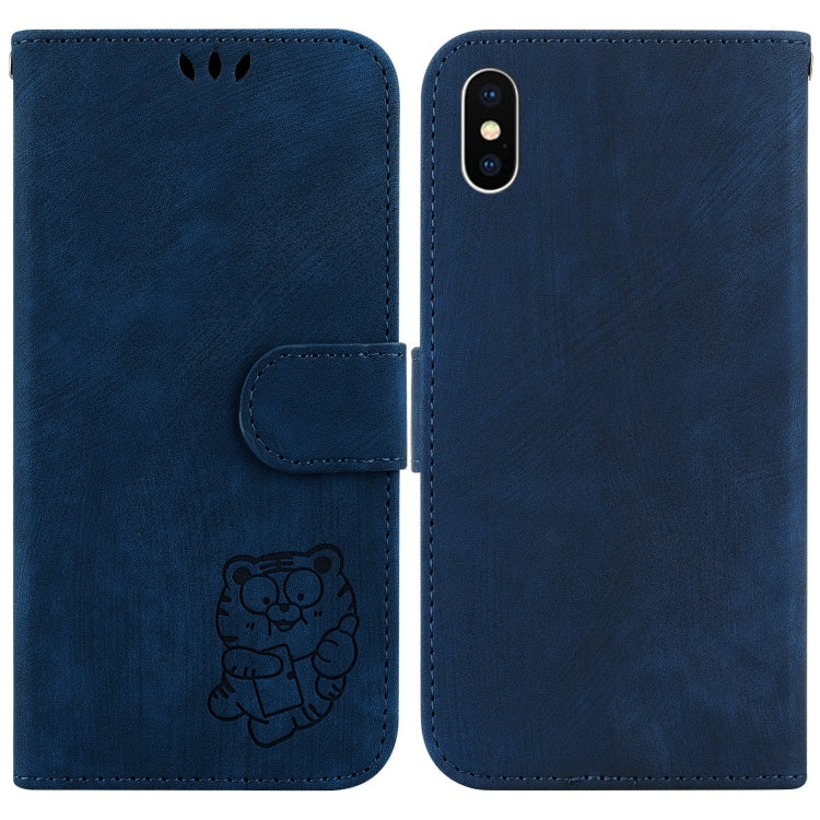Little Tiger Embossed Leather Phone Case