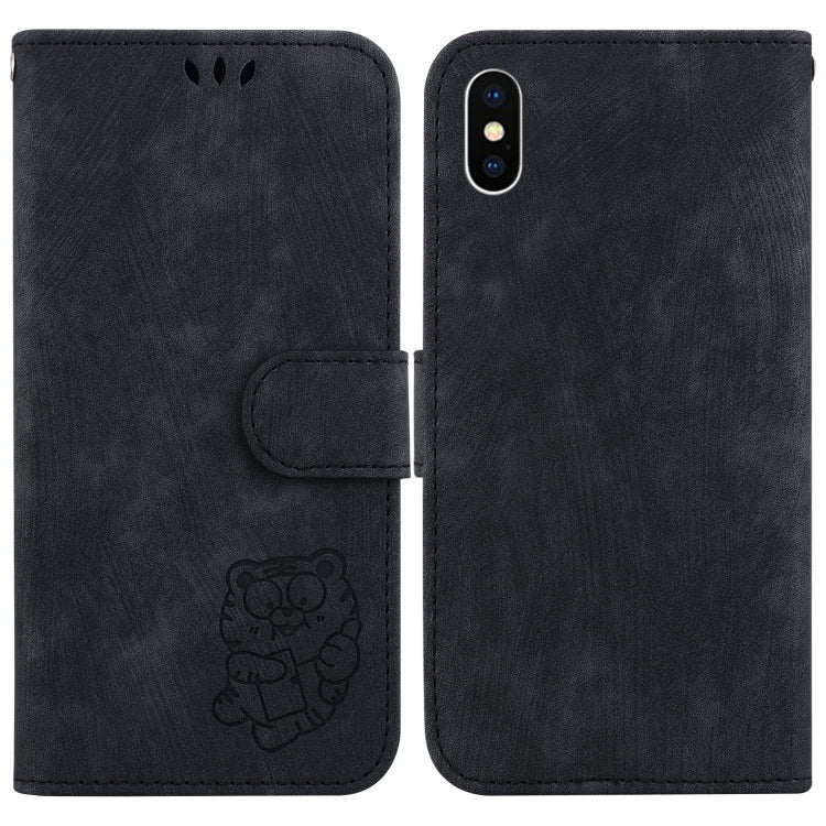 Little Tiger Embossed Leather Phone Case