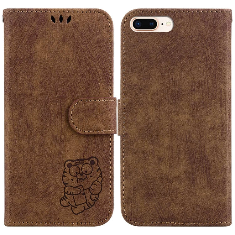 Little Tiger Embossed Leather Phone Case
