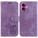 Little Tiger Embossed Leather Phone Case
