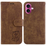 Little Tiger Embossed Leather Phone Case